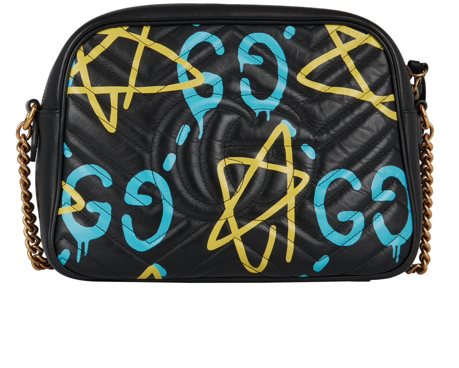 Ghost GG Marmount Crossbody, &pound;650, Handbags, Black, Leather, Back view